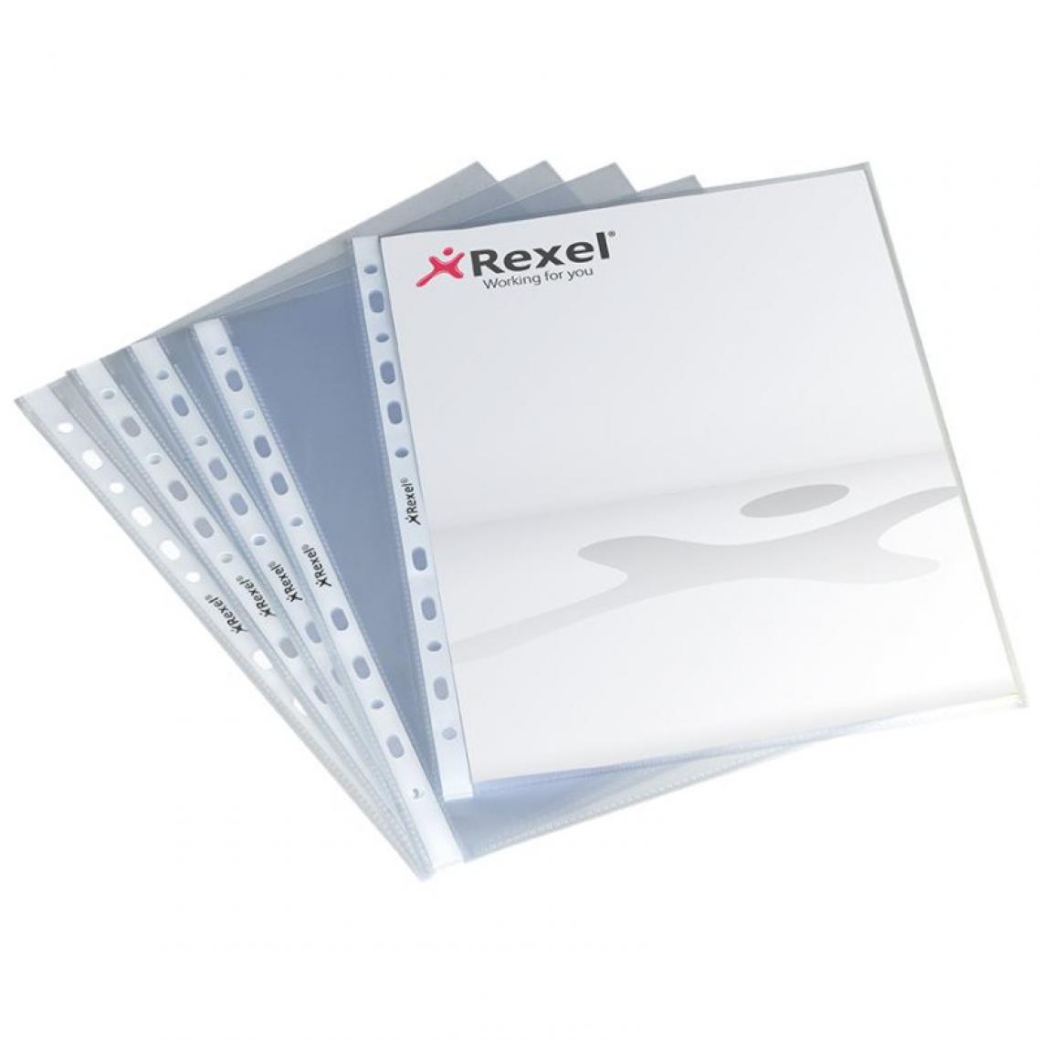 Rexel - Rexel Pochette perforée standard, A4, pp, grainée, 0,08 mm () - Accessoires Bureau