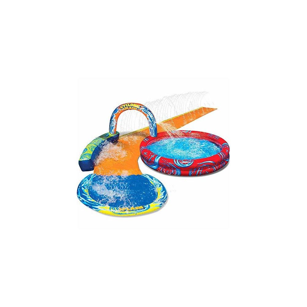 Banzai - BANZAI Cyclone Splash Park Inflatable with Sprinkling Slide and Water Aqua Pool - Jeux de plage