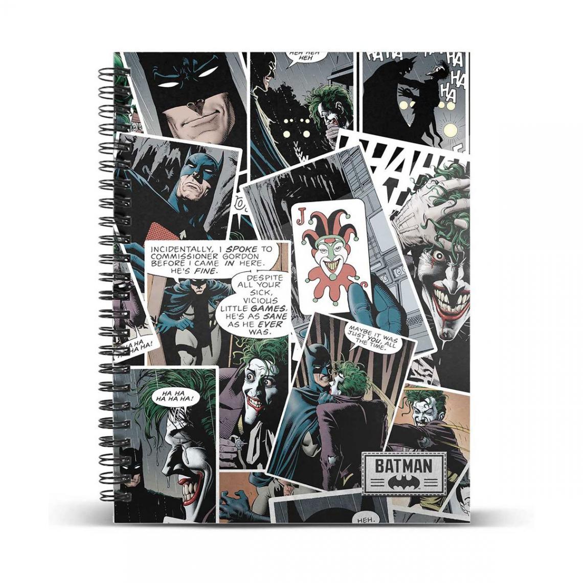 Karactermania - DC Comics - Carnet de notes A4 Joker Comic - Accessoires Bureau