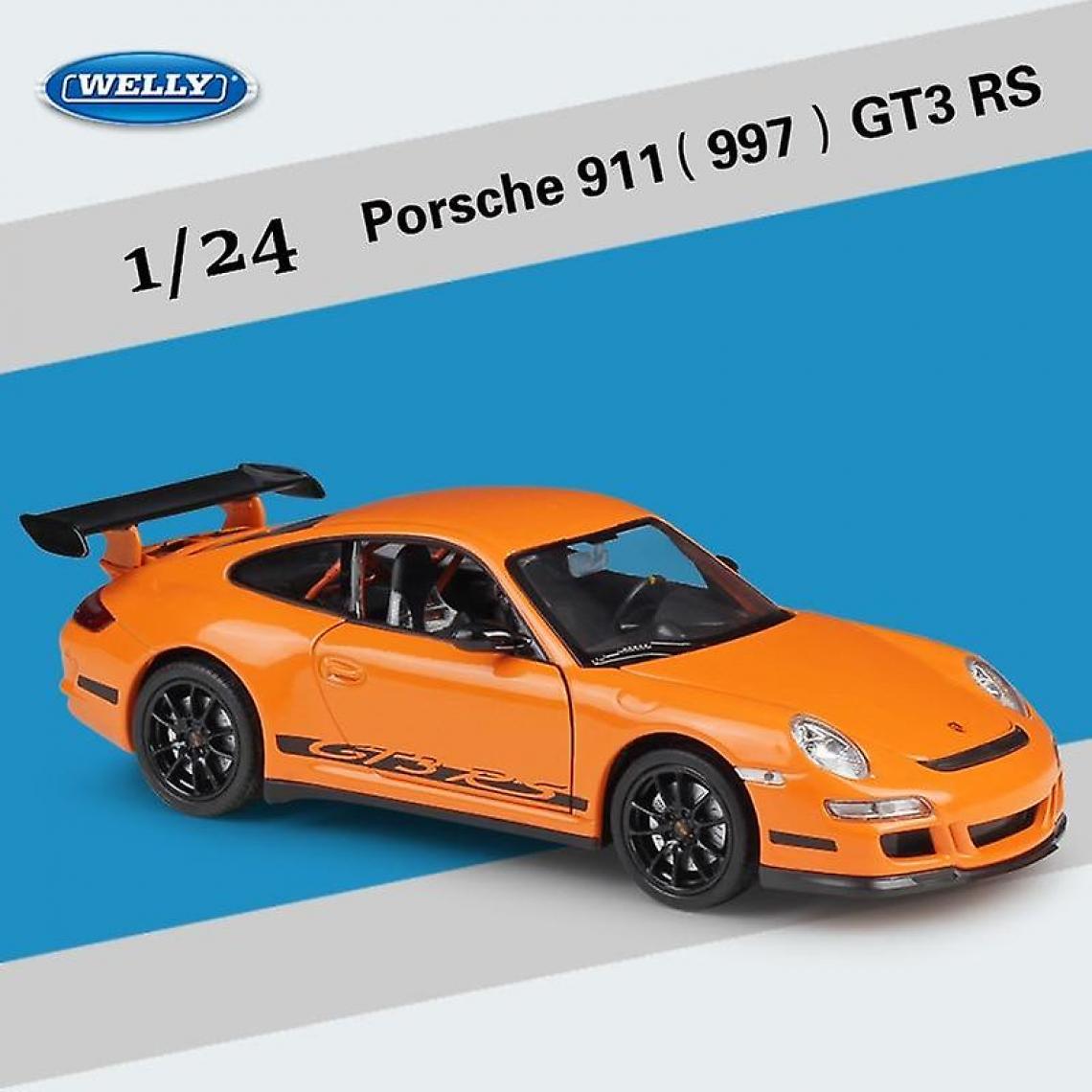 Universal - (911 (997) GT3 RS) 1: 24 Porsche 911GT3 RS Voiture de sport en alliage de simulation Modèle d'artisanat - Voitures