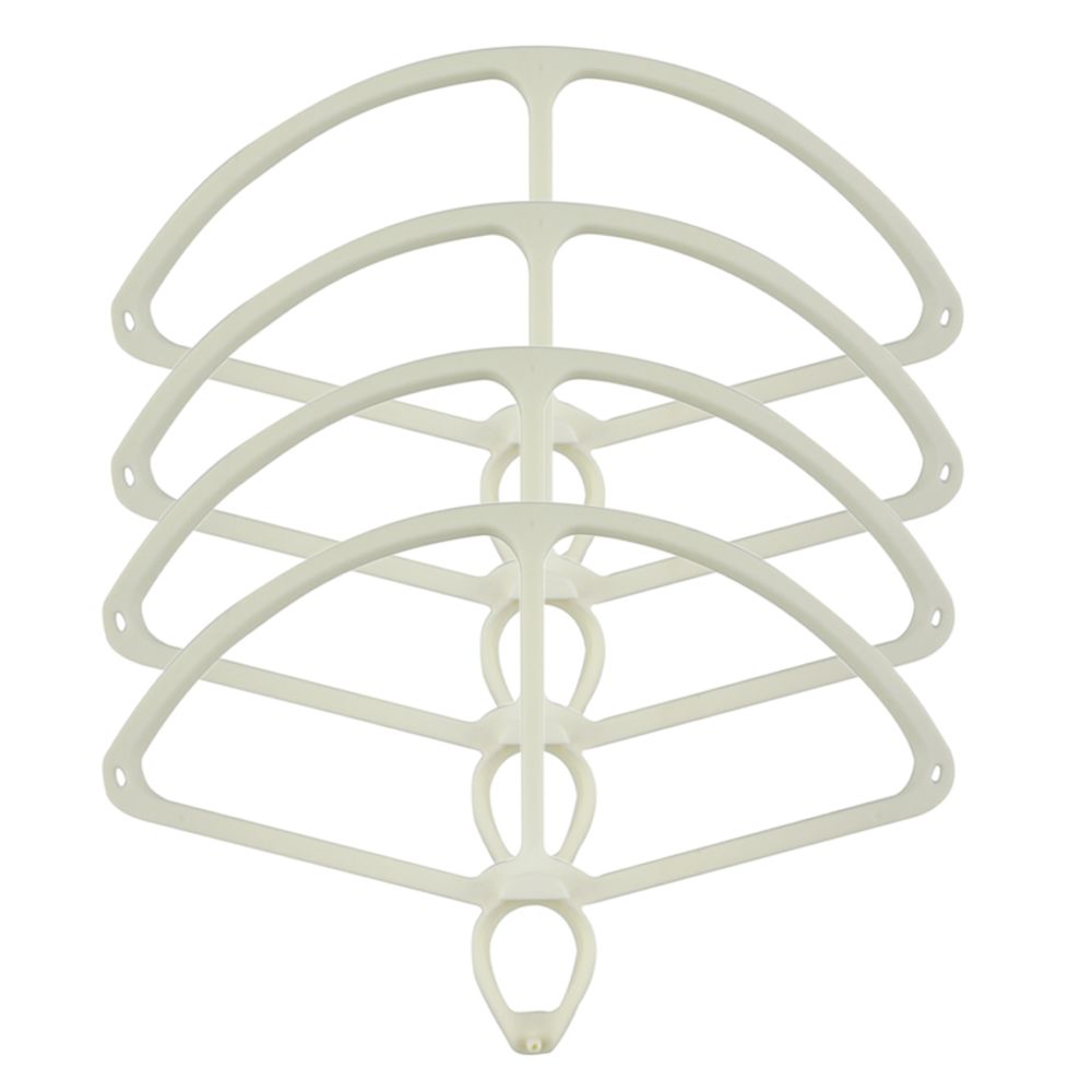 marque generique - 4 pièces hélice cadre de protection anneau pour dji phantom 4 blanc - Accessoires et pièces