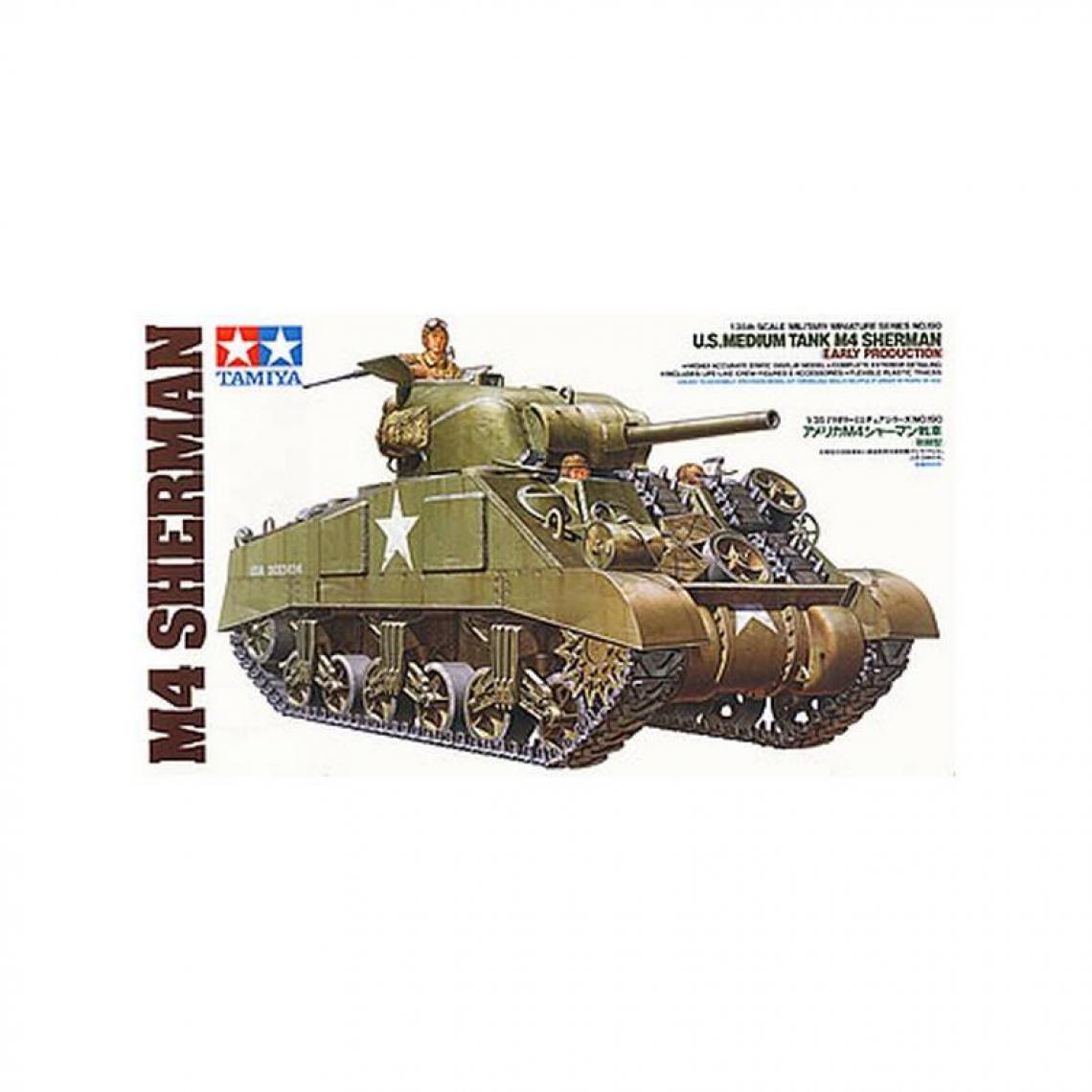 Tamiya - Maquette Char U.s. Medium Tank M4 Sherman - Early Production - Chars