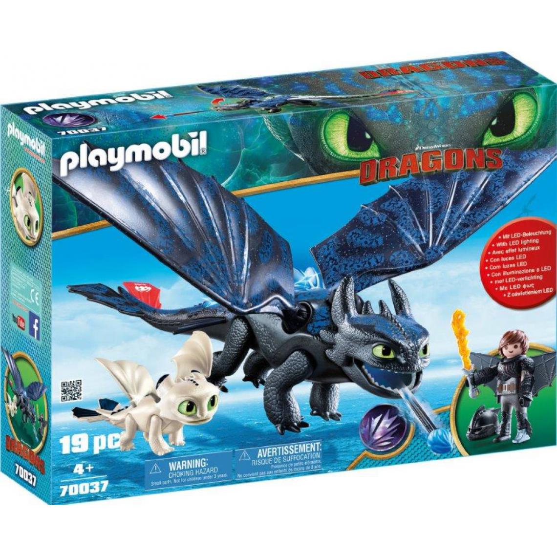 Playmobil - 70037 Krokmou et Harold avec bébé dragon, Playmobil Dragons - Playmobil