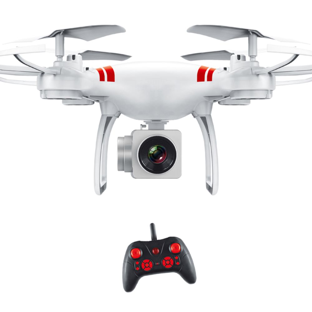 marque generique - KY101 Drone Quadcopter RC HD WiFi Altitude Maintien 1 Touche Retour Atterrissage Blanc Cassé Avec Caméra - Voitures