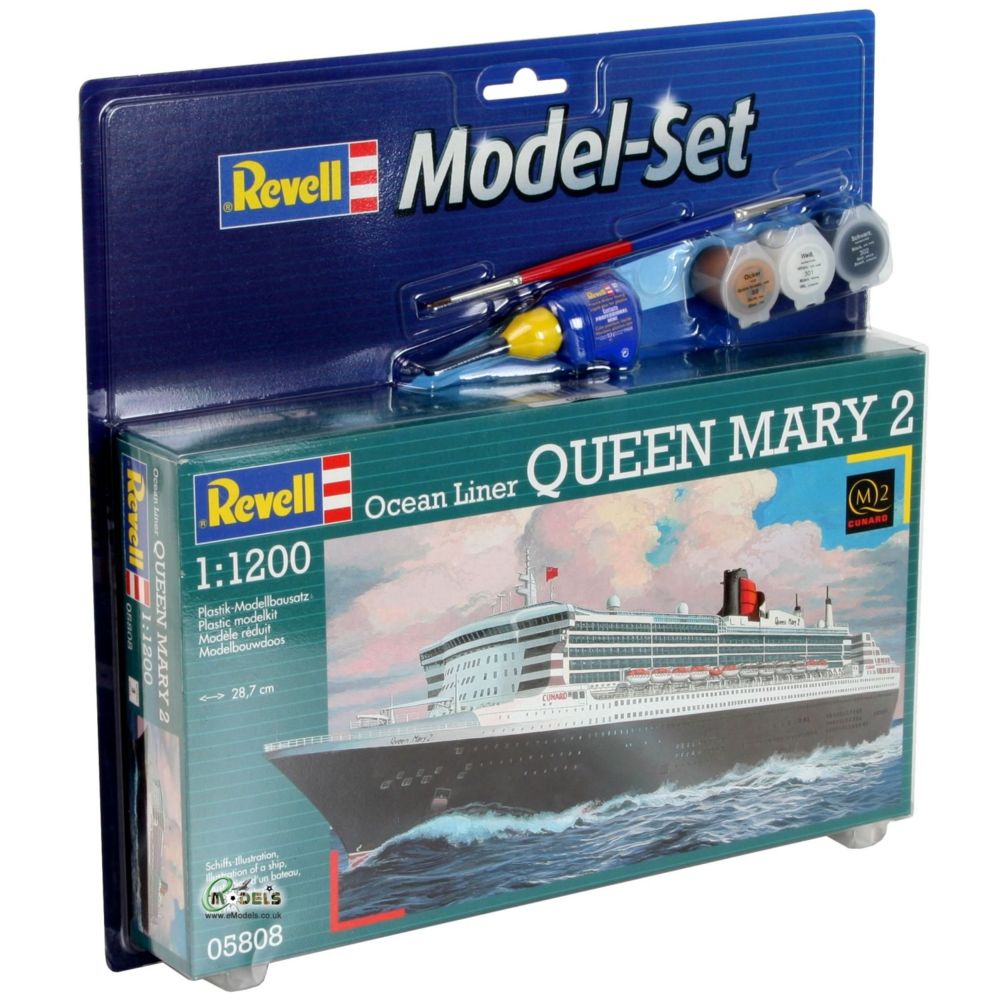 Revell - Maquette bateau : Model-Set : Queen Mary 2 - Bateaux