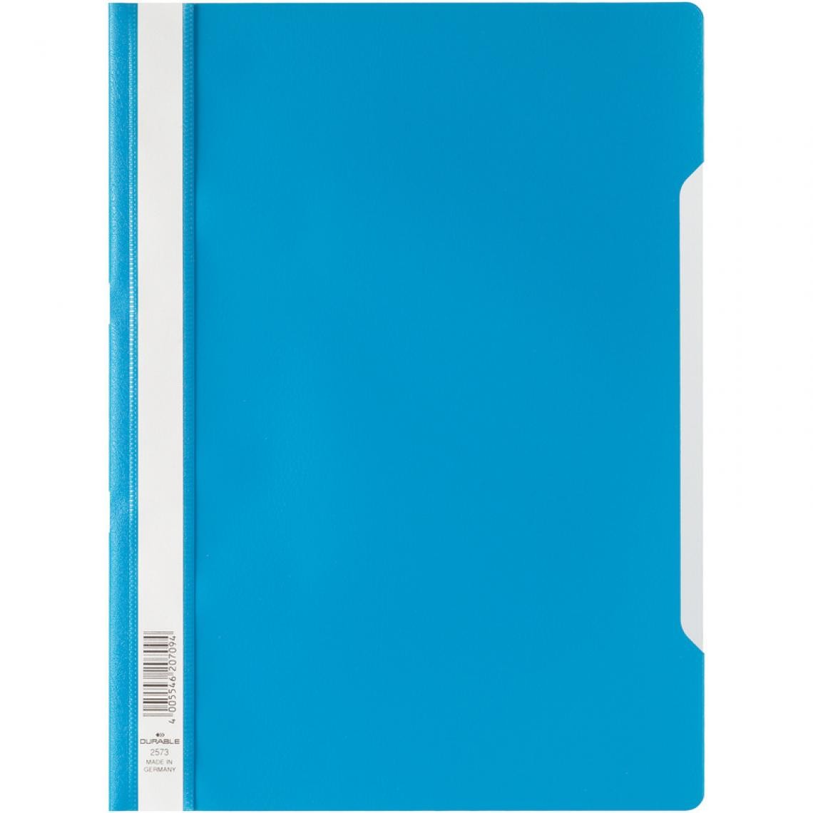 Durable - DURABLE Chemise à lamelles, A4, en film PP, bleu () - Accessoires Bureau