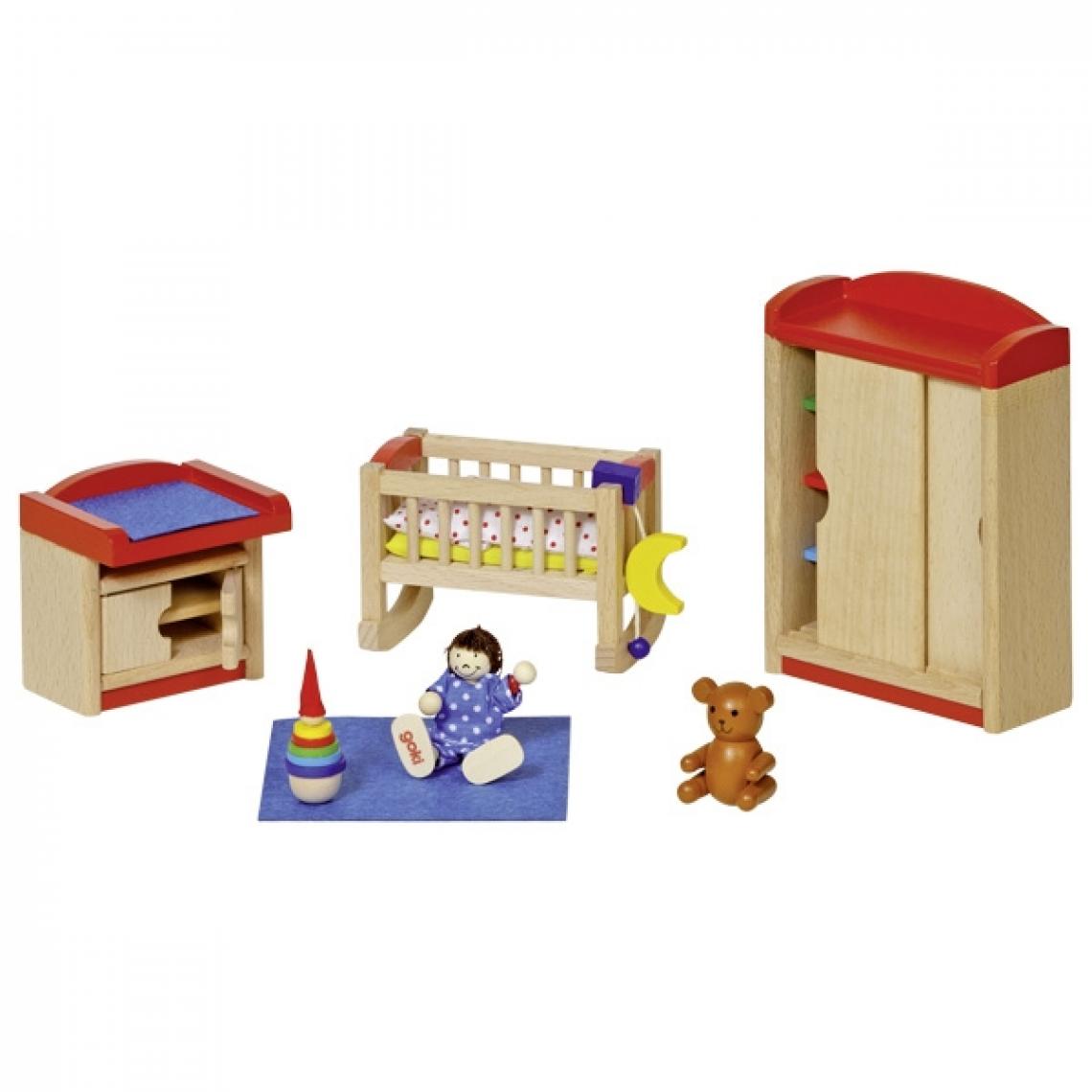 Goki - Goki - Meubles Chambre Enfants Moderne Pour Maison De Poupées en bois - Mini-poupées