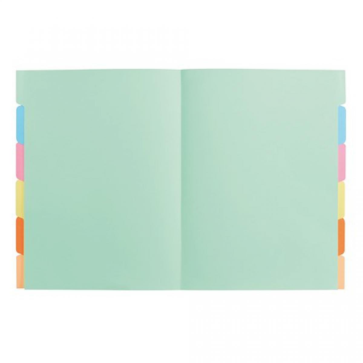 Exacompta - Chemise à onglet 24 x 31 cm couleurs assorties - Paquet de 60 - Accessoires Bureau