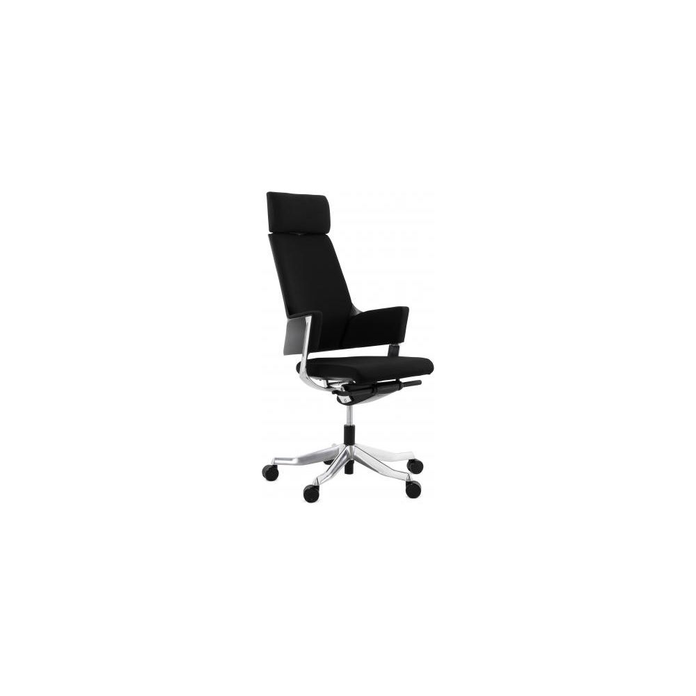 Kokoon Design - Chaise de bureau ergonomique tissu noir SILKO - Bureaux