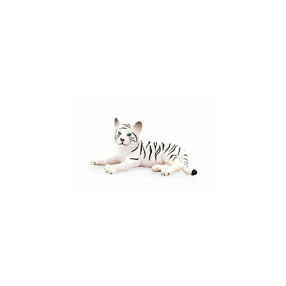 Mojo - MOJO White Tiger cub Lying Down Toy Figure - Ours en peluche