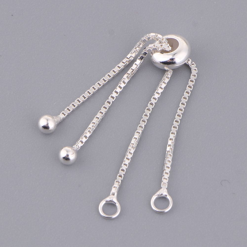 marque generique - chaîne d'extension s925 réglable pour collier fabrication de bijoux en or - Perles