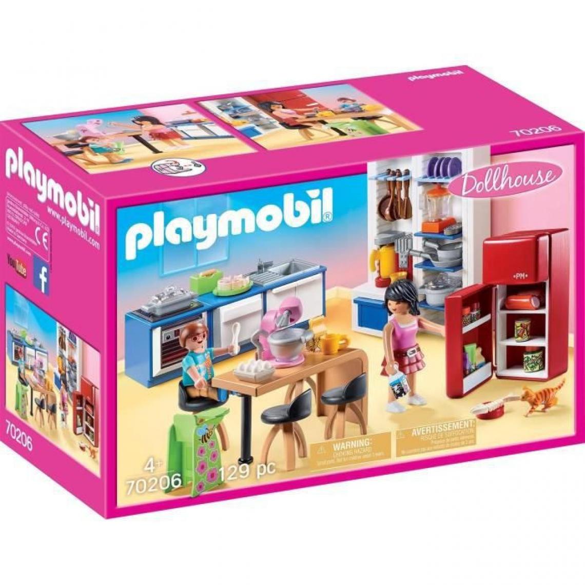 Playmobil - PLAYMOBIL 70206 - Dollhouse La Maison Traditionnelle - Cuisine familiale - Playmobil