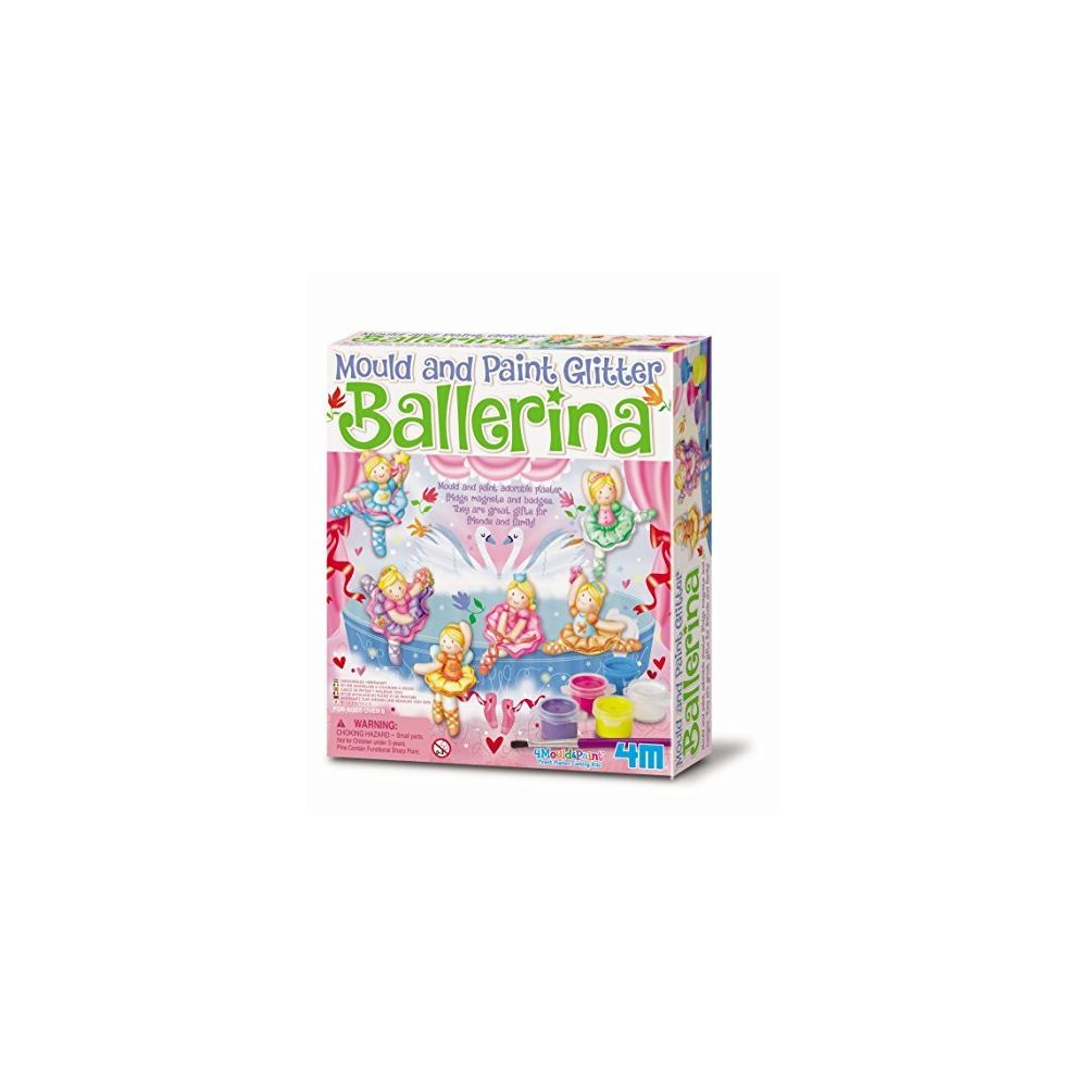 4M - 4M Mold and Paint Glitter Ballerina Kit - Jeux de stratégie