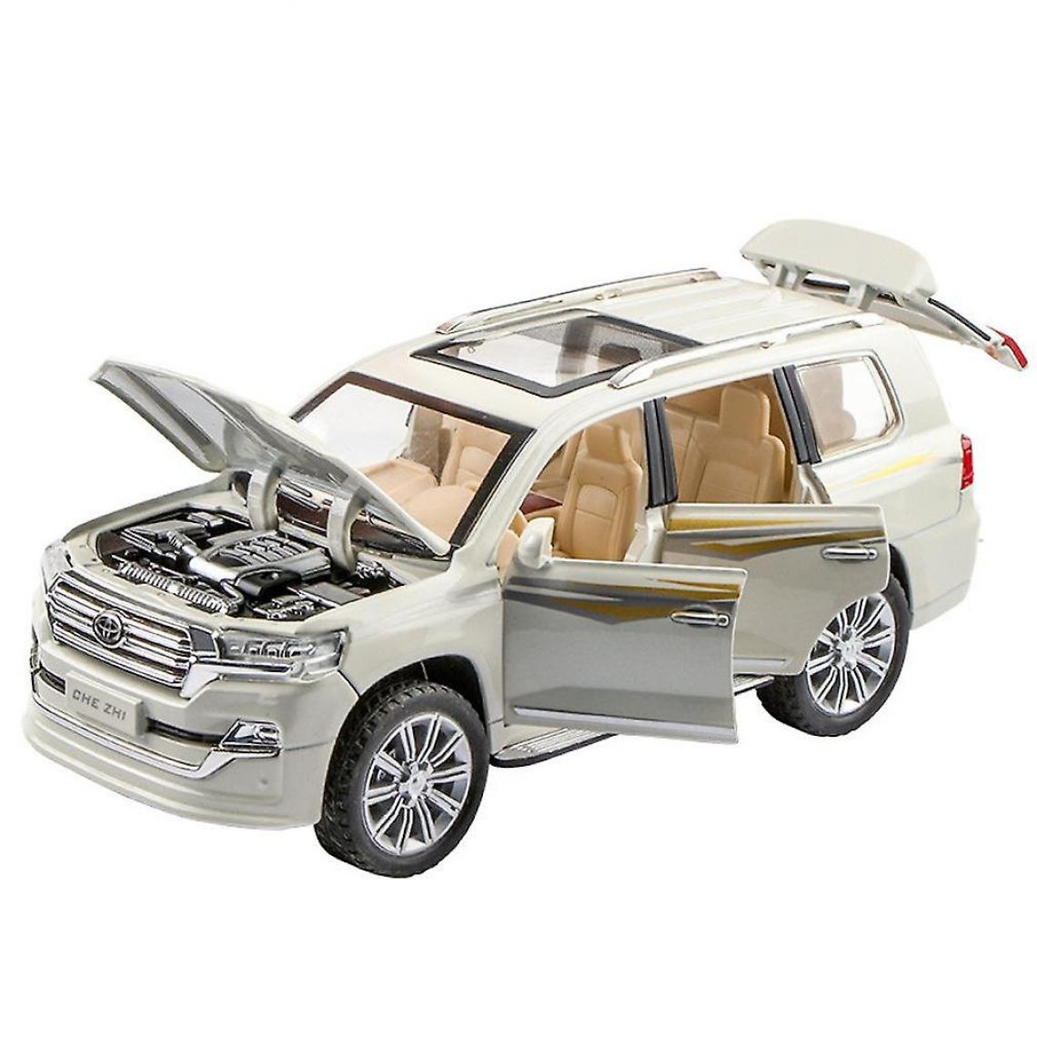 Universal - 1:24 Diecast Pull Back Car Toys Light Sound Simulation Off Road Car Model(blanche) - Voitures