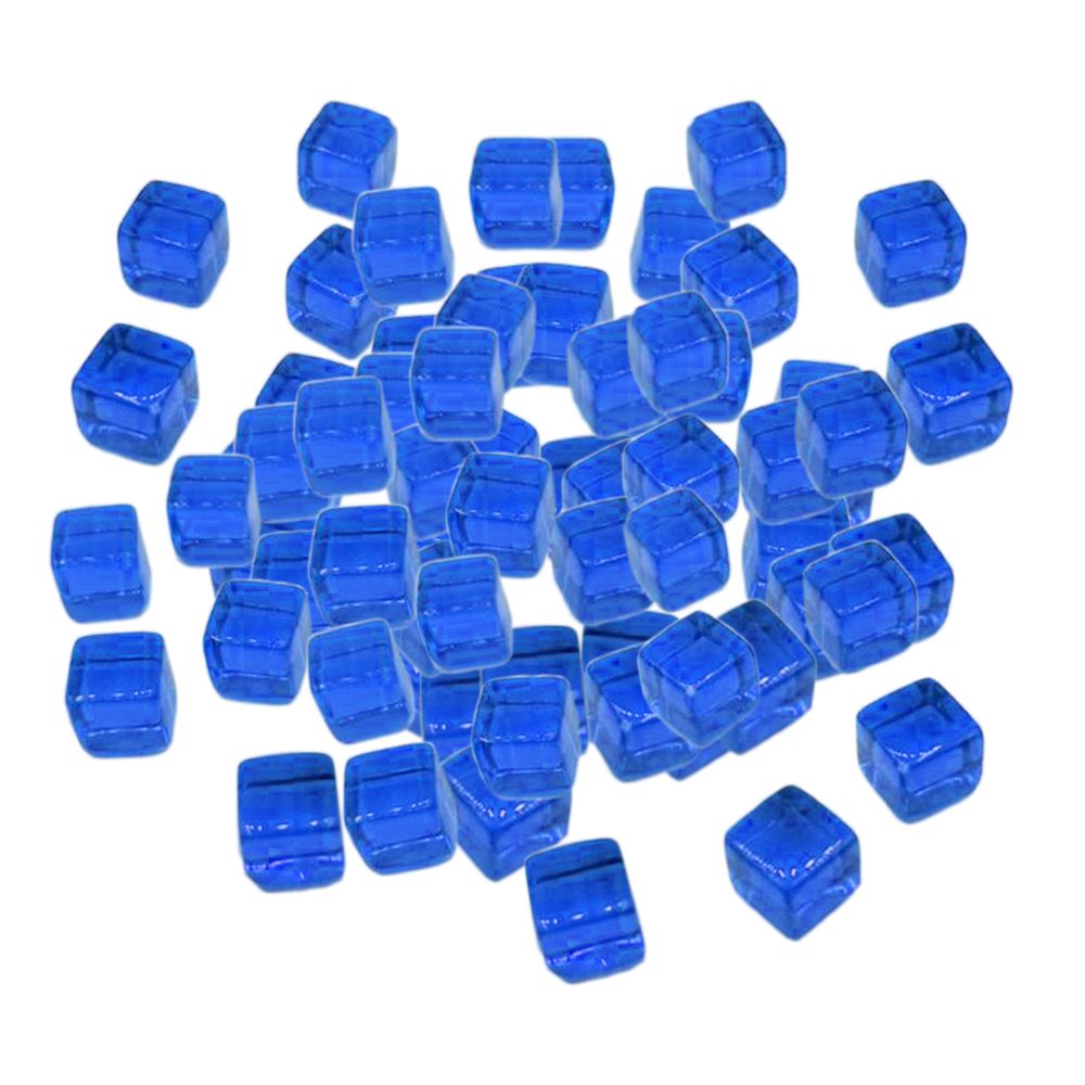 marque generique - 100pcs 10mm coloré dés jeux de société cube pour parti bleu jouets kt - Jeux de rôles