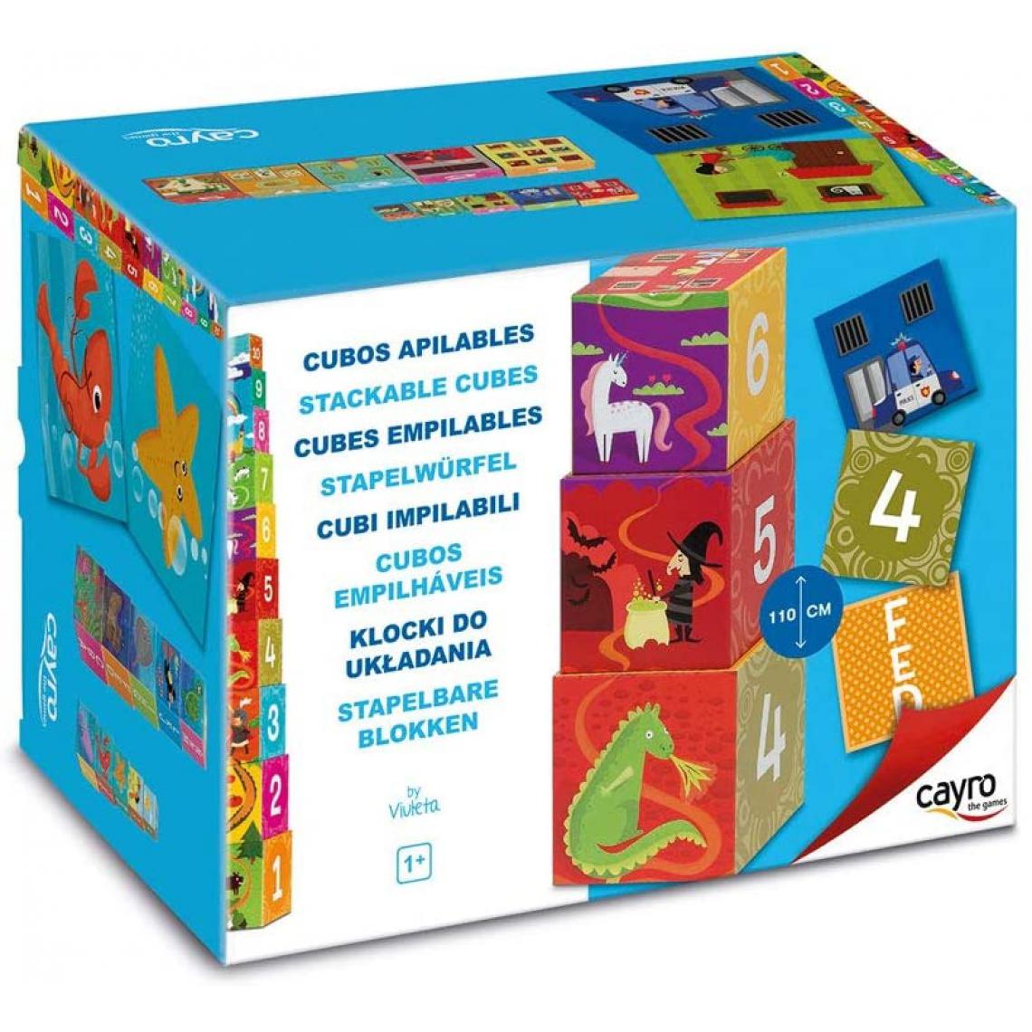 Cayro - Cubes empilables 10 pièces Cayro - Jeux de cartes