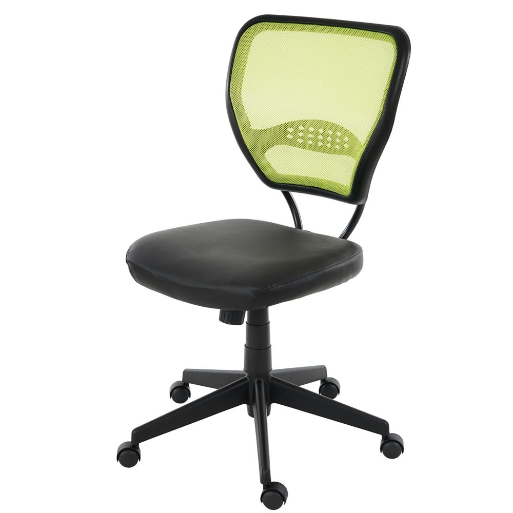 Mendler - Fauteuil/chaise de bureau Seattle, charge 150kg, similicuir ~ vert, sans accoudoirs - Bureaux