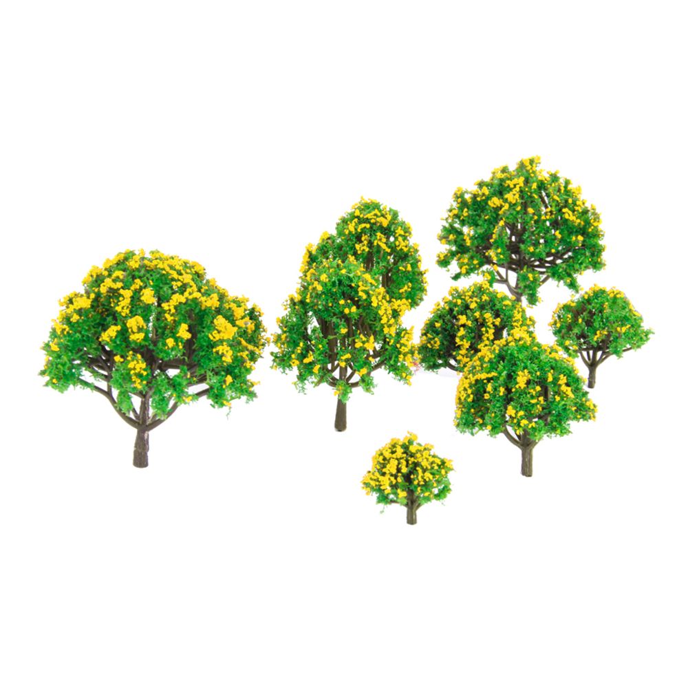 marque generique - Modèle Arbre,Railroad Scenery,Les arbres du modèle avec fleur jaune - Accessoires maquettes