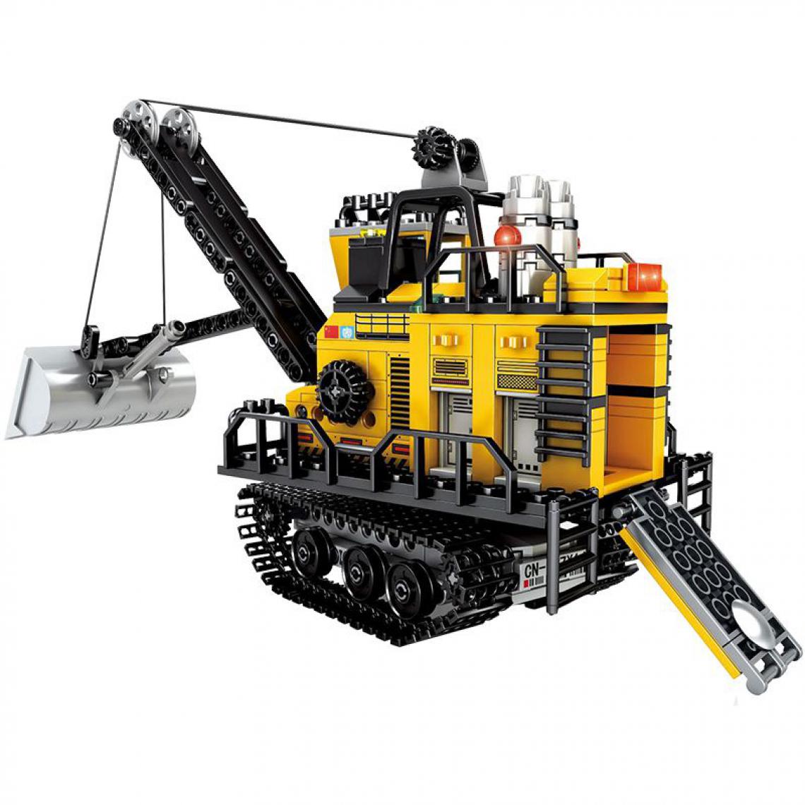Generic - Jouet de construction SEMBO Chariot élévateur minier 73 * 15 * 22 cm - Jaune  - Briques et blocs