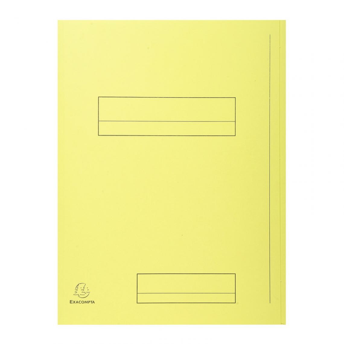 Exacompta - EXACOMPTA Chemises SUPER 250 imprimées, A4, jaune () - Accessoires Bureau