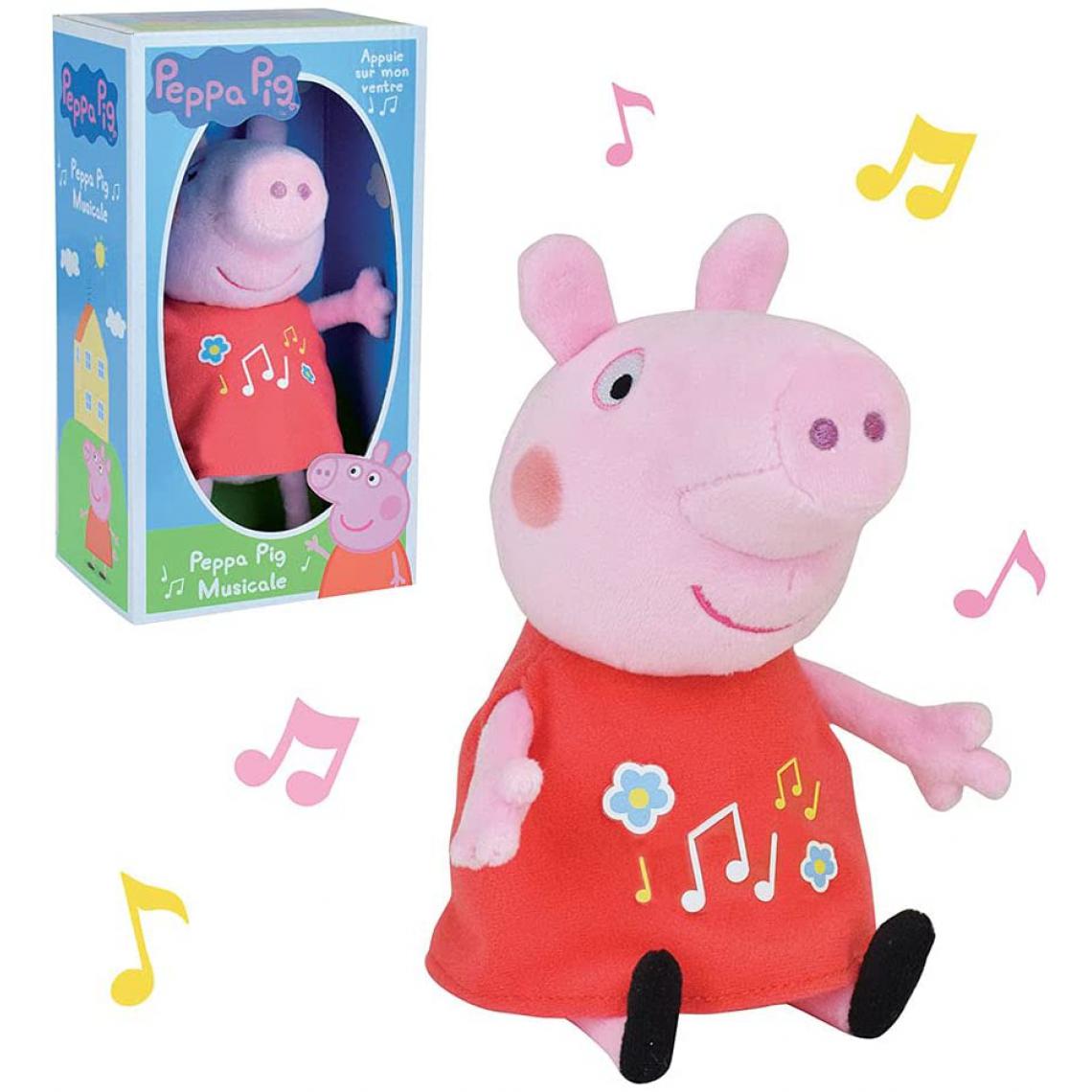 Jemini - Peluche Musicale Peppa Pig de 20 cm - Animaux