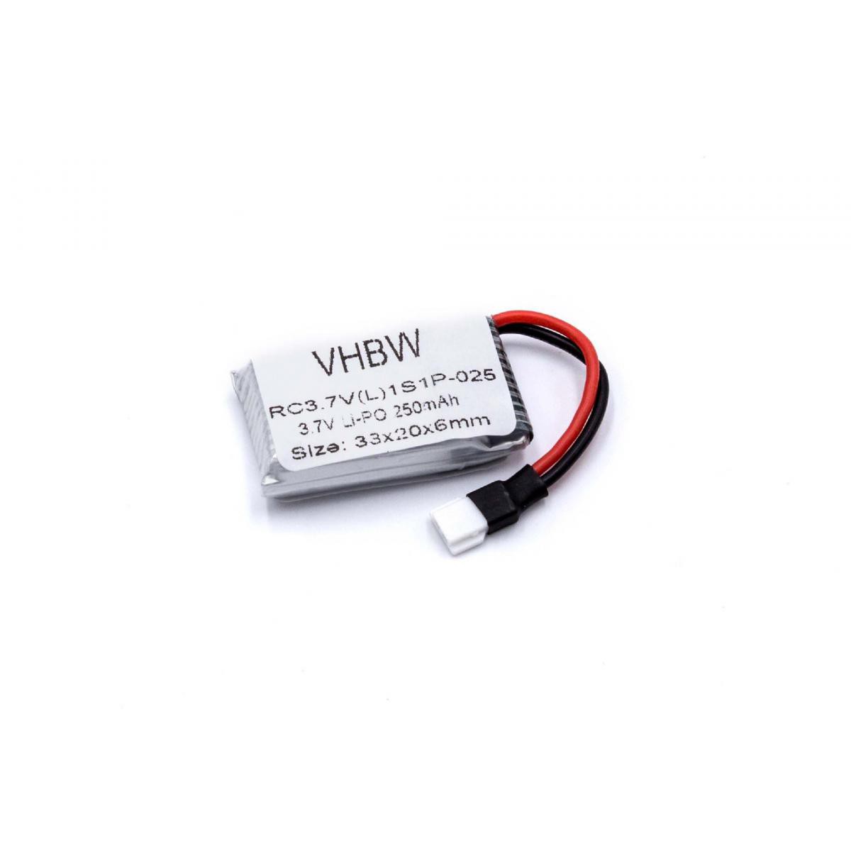 Vhbw - vhbw Li-Polymer Batterie 250mAh (3.7V) compatible avec Hubsan H107D, X4 H107 modèles réduits, drone - Accessoires et pièces
