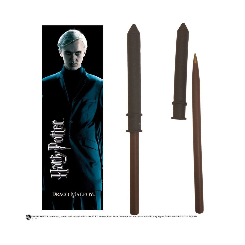 Noble Collection - Harry Potter - Set stylo à bille et marque-page Draco Malfoy - Accessoires Bureau