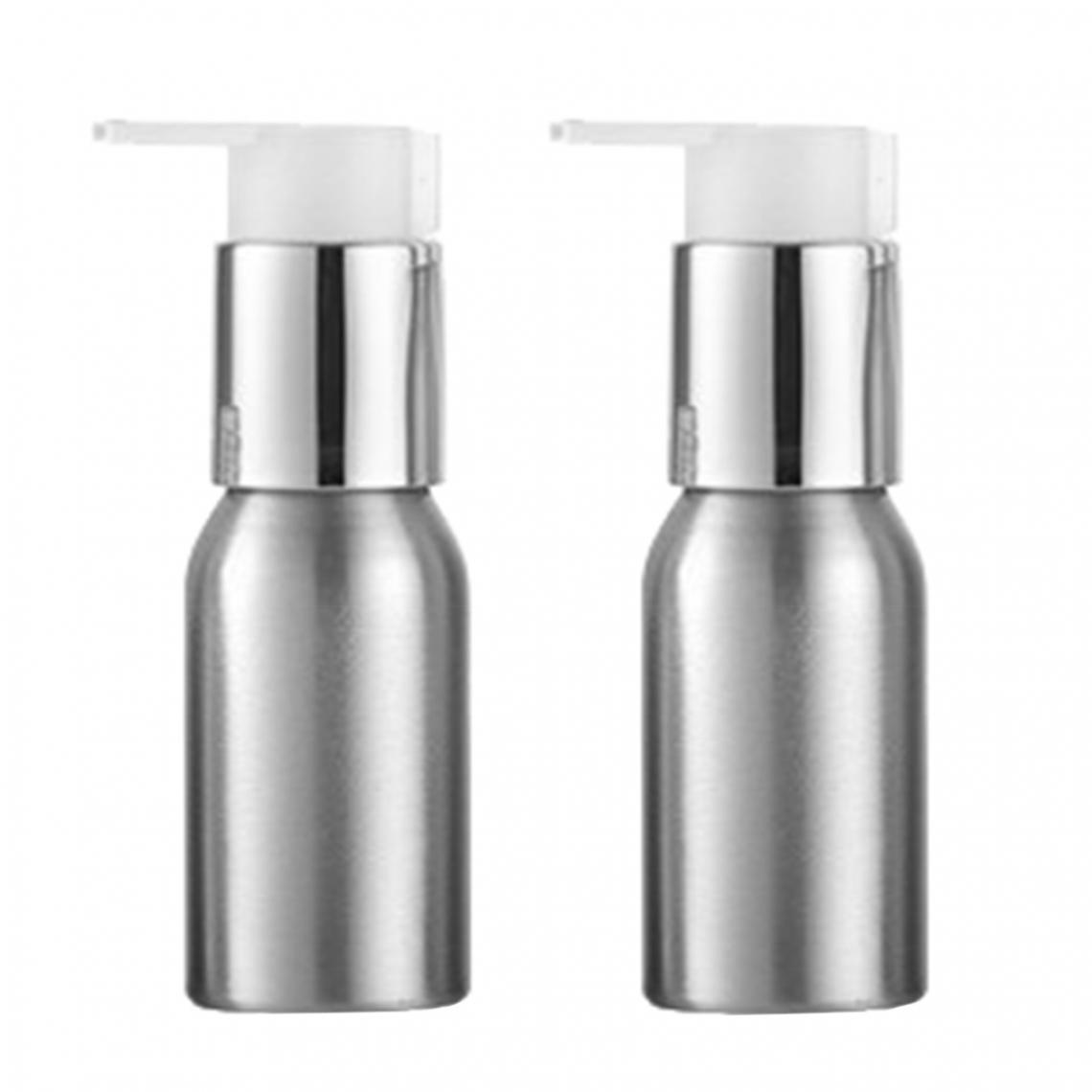 marque generique - 2x Bouteilles Vides De Pompe De Shampooing De Maquillage En Aluminium 250 Ml - Maquillage et coiffure