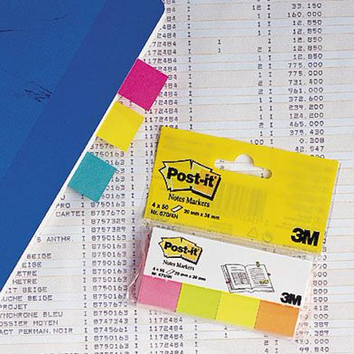 Post-It - Marque page papier Post-it - Accessoires Bureau