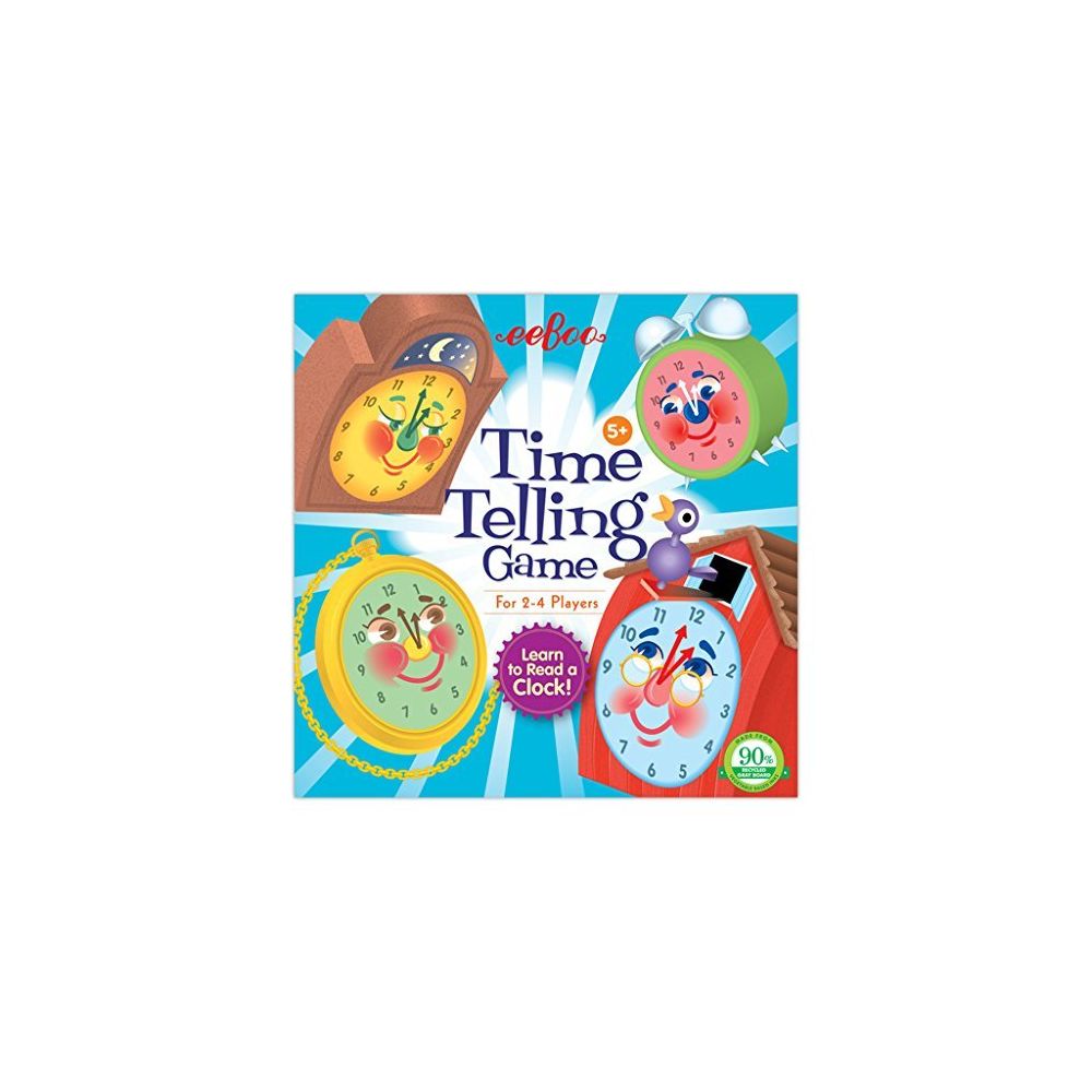 Eeboo - eeBoo Time Telling Clock Game for Kids - Jeux de cartes