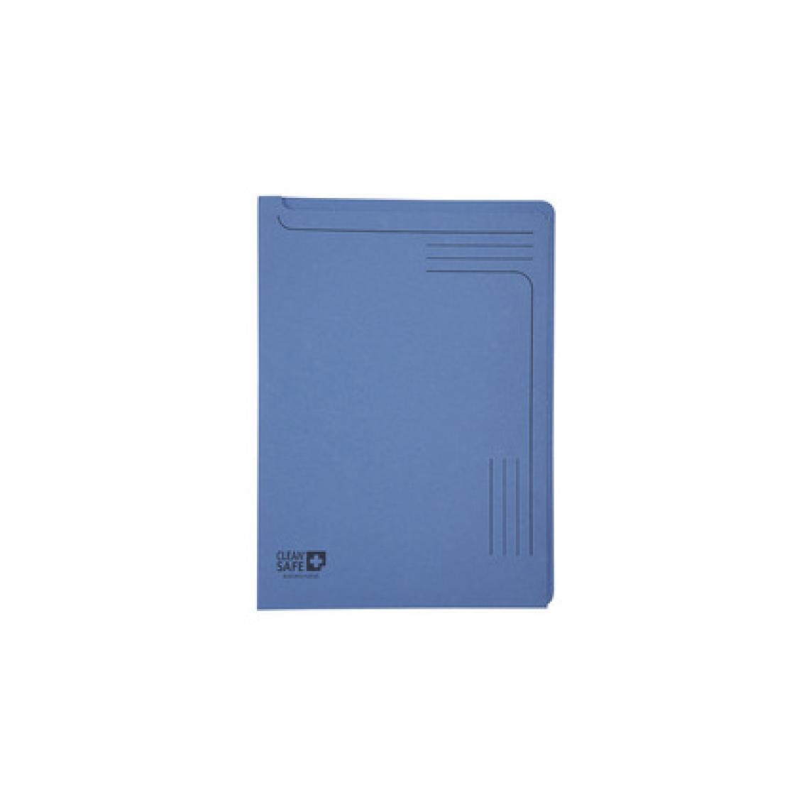 Exacompta - EXACOMPTA Chemise coin Clean'Safe, A4, carton, bleu () - Accessoires Bureau