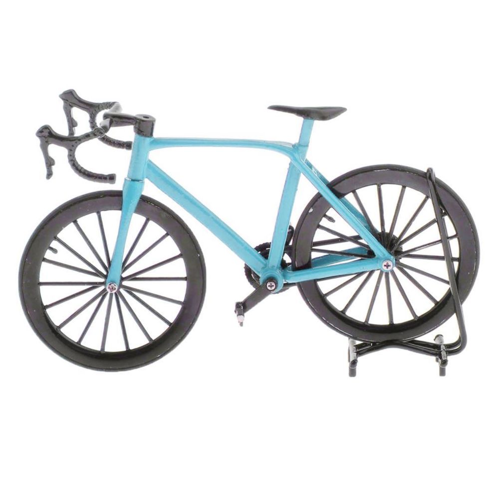 marque generique - 1:14 Échelle Moulé Sous Pression Vélo Modèle Jouets Racing Cycle Cross Vélo Réplique Bleu - Voitures