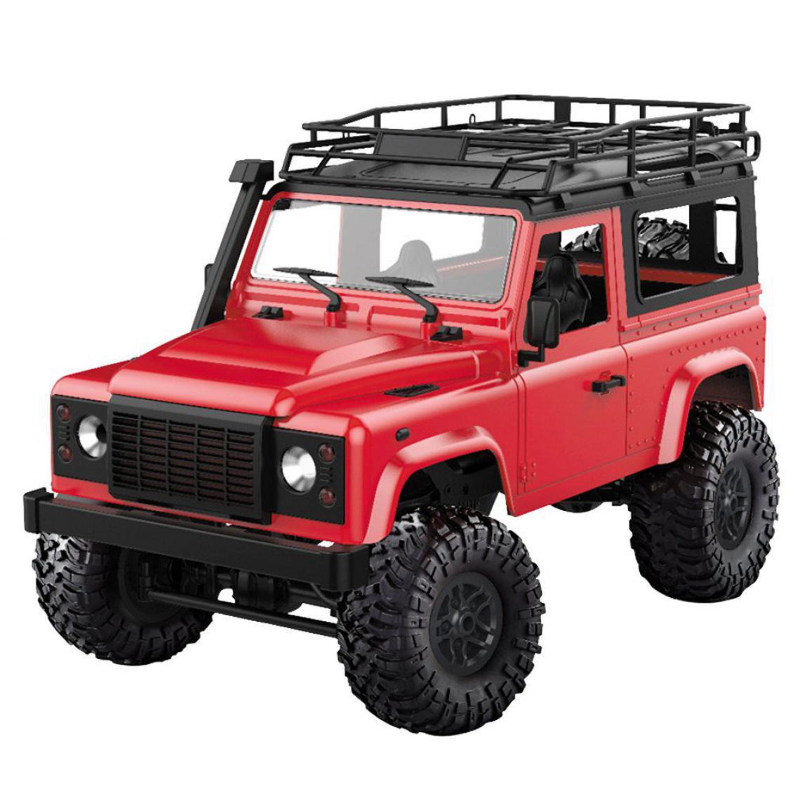 Generic - Voiture télécommandée Wltoys , échelle 1:12  , 4x4WD Tout-terrain avec moteur et 1 batterie , 35 *16.5* 20.5  cm - Rouge  - Véhicule électrique pour enfant