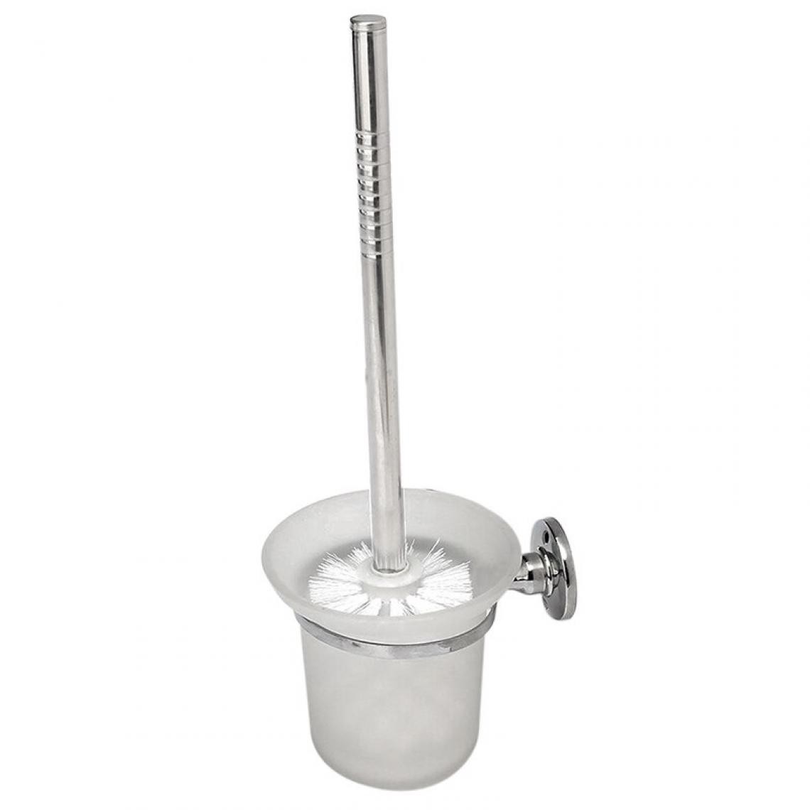 Universal - Porte-brosse de toilette en verre dépoli & 124 ; Porte-brosse de toilette(blanche) - Accessoires de salle de bain