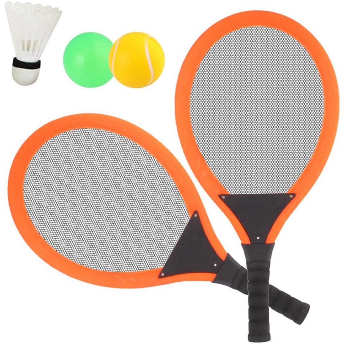 Dreamon - Jeu De Raquettes Tennis Badminton 3 in 1 orange noir - Jeux de balles