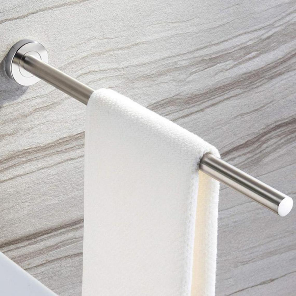 Universal - Porte-serviettes vertical en acier inoxydable brossé Porte-serviettes mural pour la maison Cuisine WC WC 40cm |(Argent) - Porte-serviettes