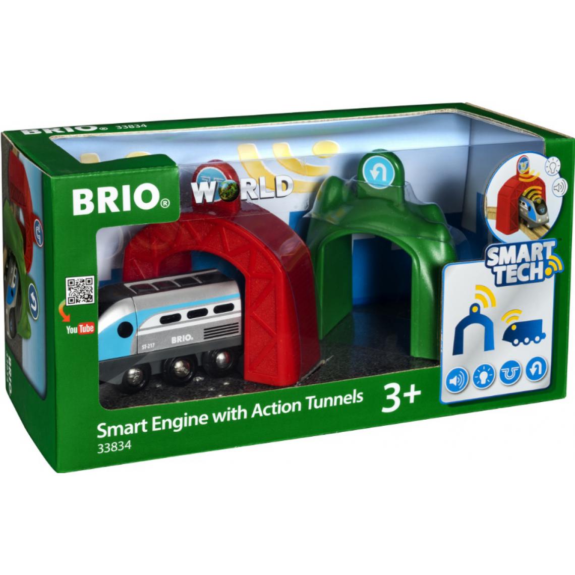 BRIO - Brio 33834 Locomotive intelligente et portique - Voitures