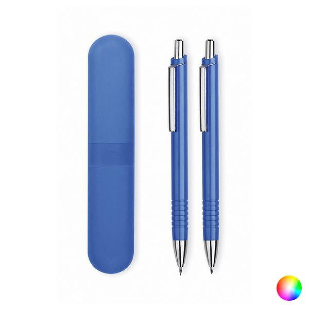 Totalcadeau - Stylo encre bleu et crayon portemines (2 pcs) Couleur - Fuchsia pas cher - Accessoires Bureau