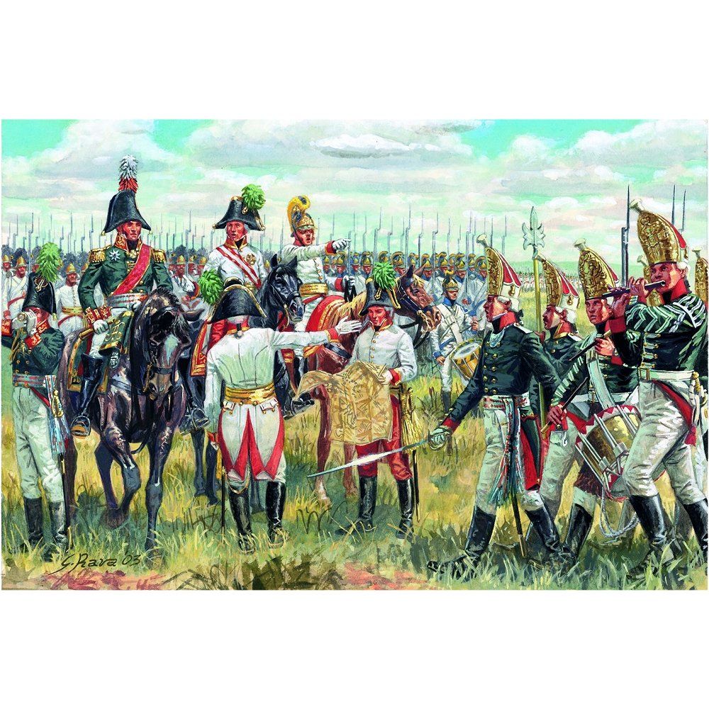 Italeri - Figurines Guerres napoléoniennes : Etat-major Autrichien/Russe - Guerriers