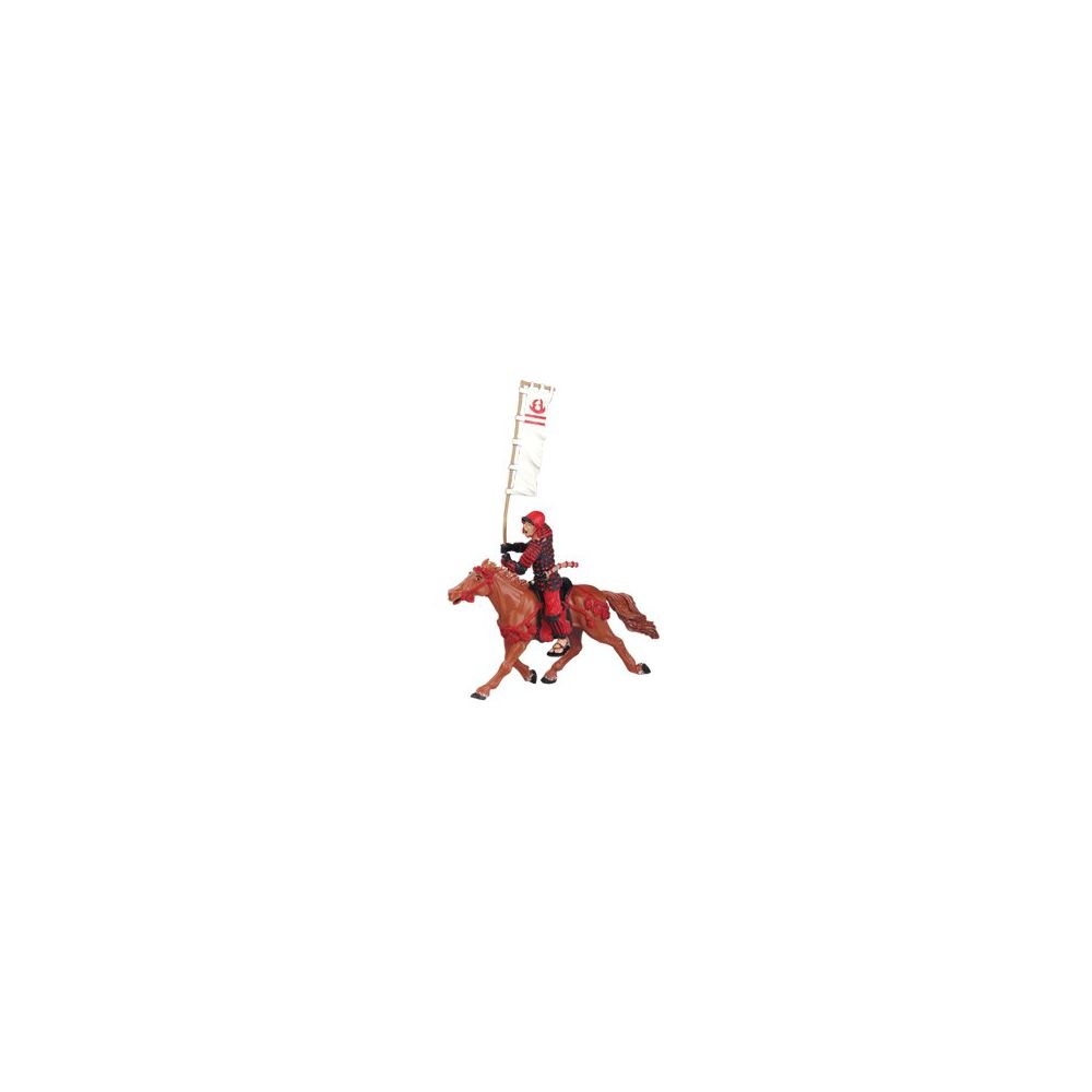 Plastoy - Figurine Samouraï : Porte étendard (sans cheval) - Heroïc Fantasy