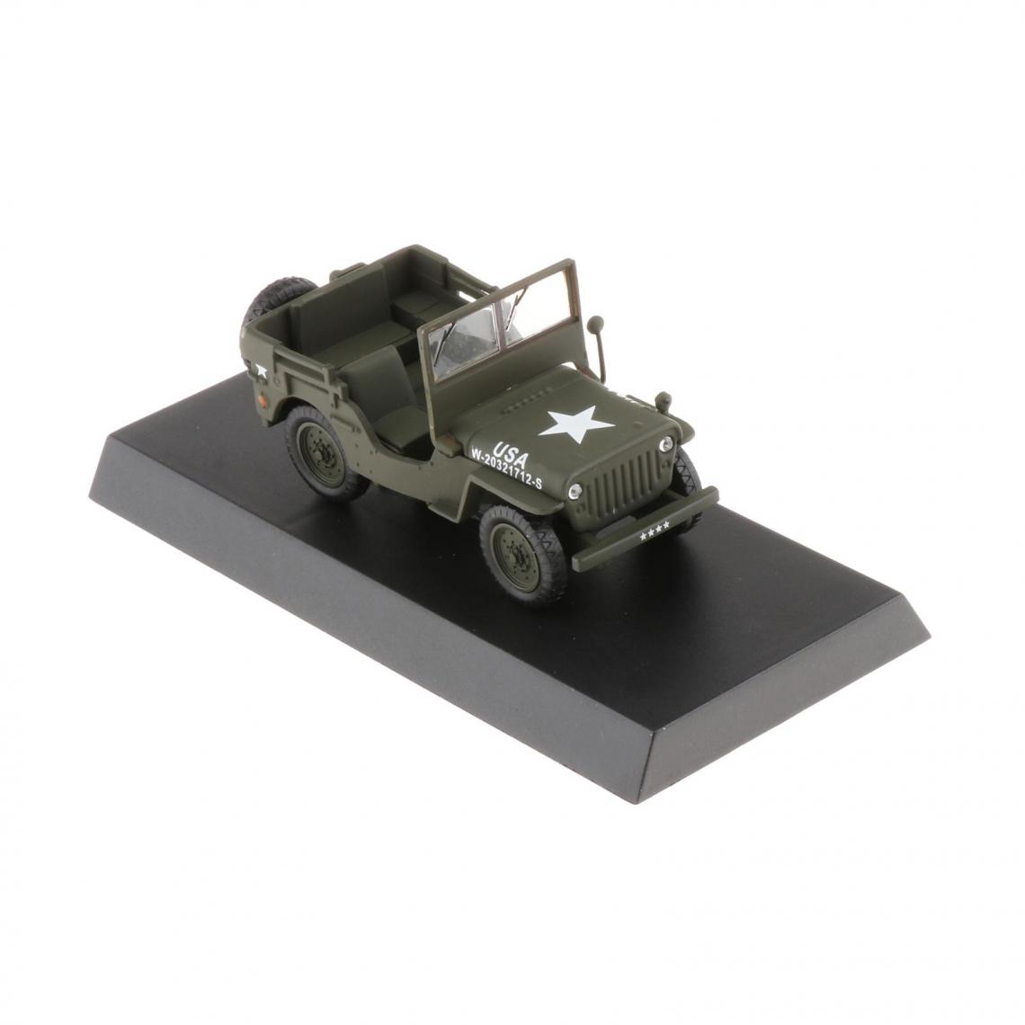 marque generique - Jeep 1947 USA 20296521, Vert Ouvert de Voiture-1/43 Échelle Miniature: Jouet de Voiture pour Enfants - Voitures