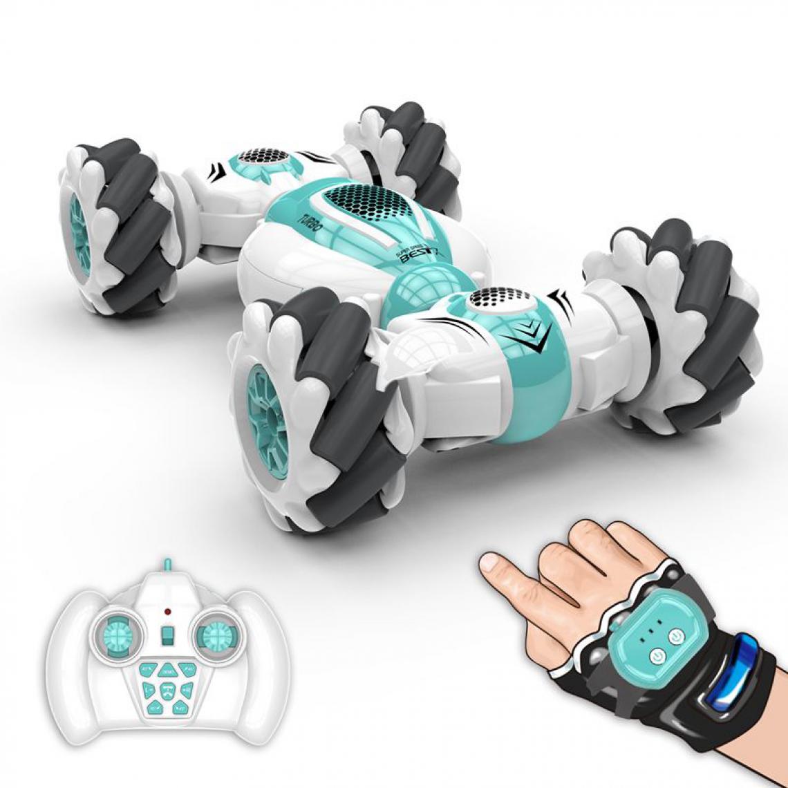 Generic - Mini voiture cascadeuse télécommandée LBLA , terrain ,contrôlé bracelet,  15  *11.5 * 7  cm - Vert  - Véhicule électrique pour enfant