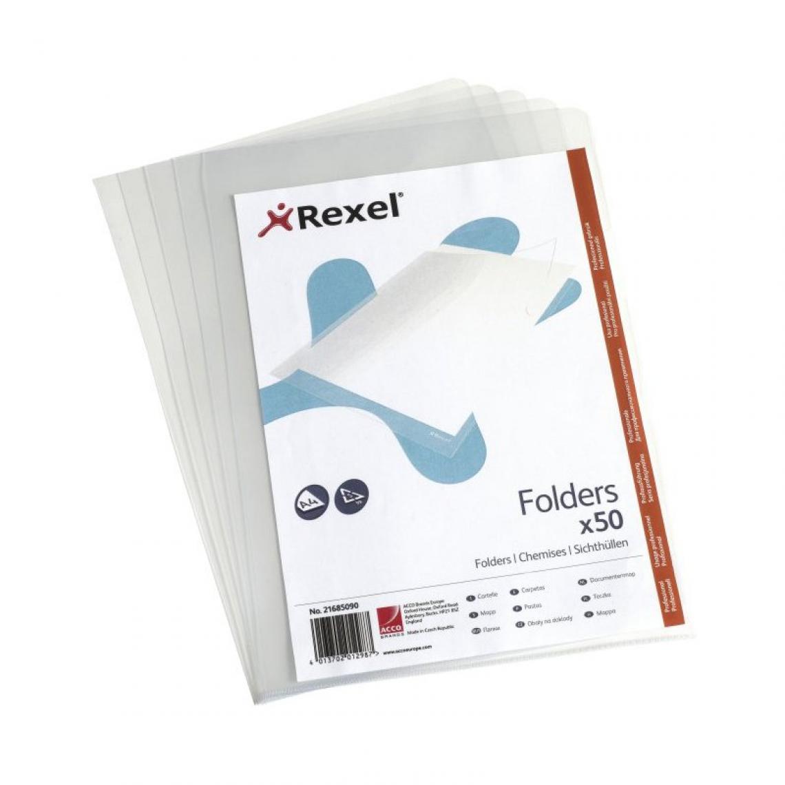 Rexel - Rexel Pochette transparente Top Quality, A4, PP, 0,15 mm () - Accessoires Bureau