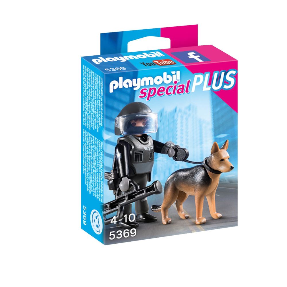 Playmobil - SPECIAL PLUS - Policier des forces spéciales avec chien - Playmobil