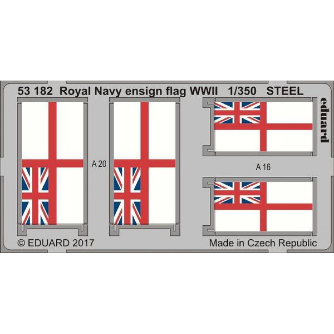 Eduard - Royal Navy ensign flag WWII STEEL - 1:350e - Eduard Accessories - Accessoires et pièces