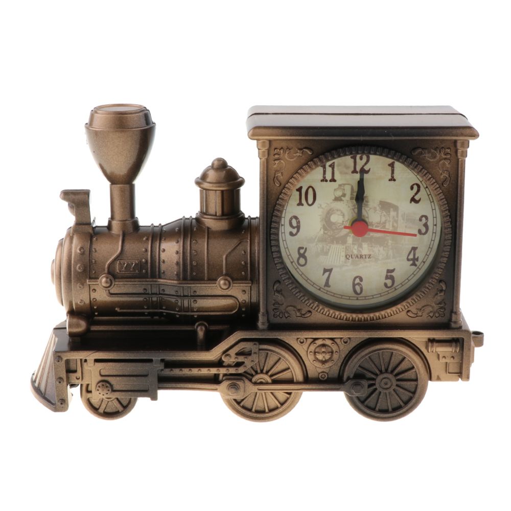 marque generique - rétro train locomotive réveil maison chevet bureau ornement bronze - Jeux éducatifs