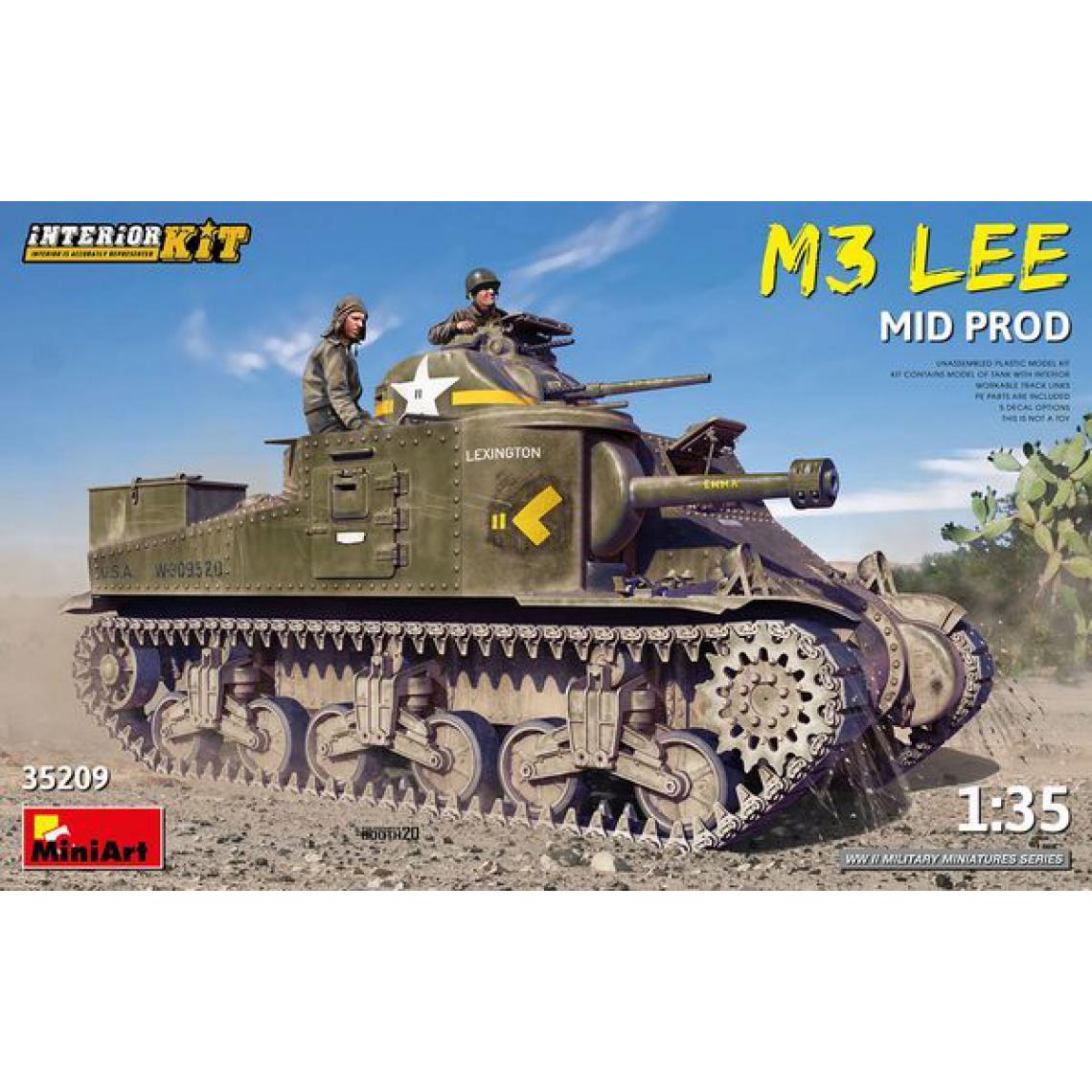 Mini Art - M3 Lee Mid Prod. Interior Kit - 1:35e - MiniArt - Accessoires et pièces