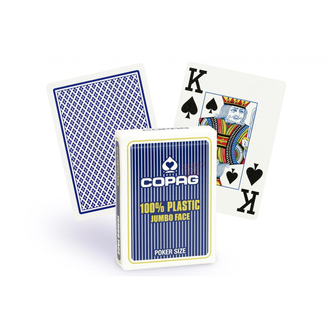 Copag - Cartes Copag Poker Jumbo (bleu) - Accessoires poker