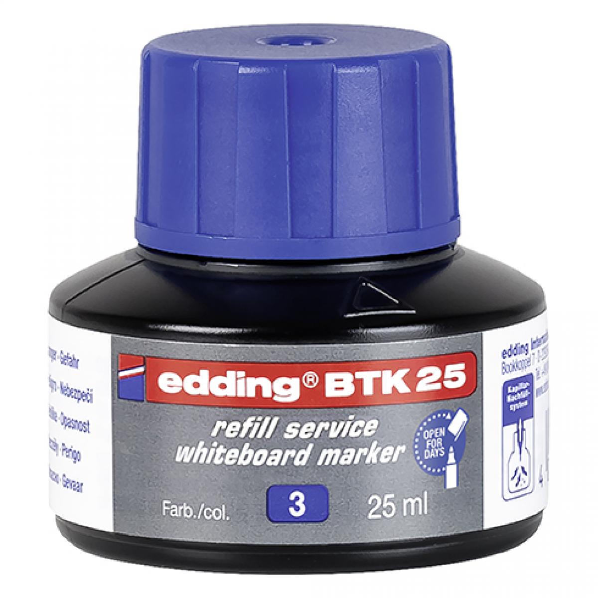 Edding - Recharge pour marqueur effaçable Edding E28 - Bleu - Accessoires Bureau