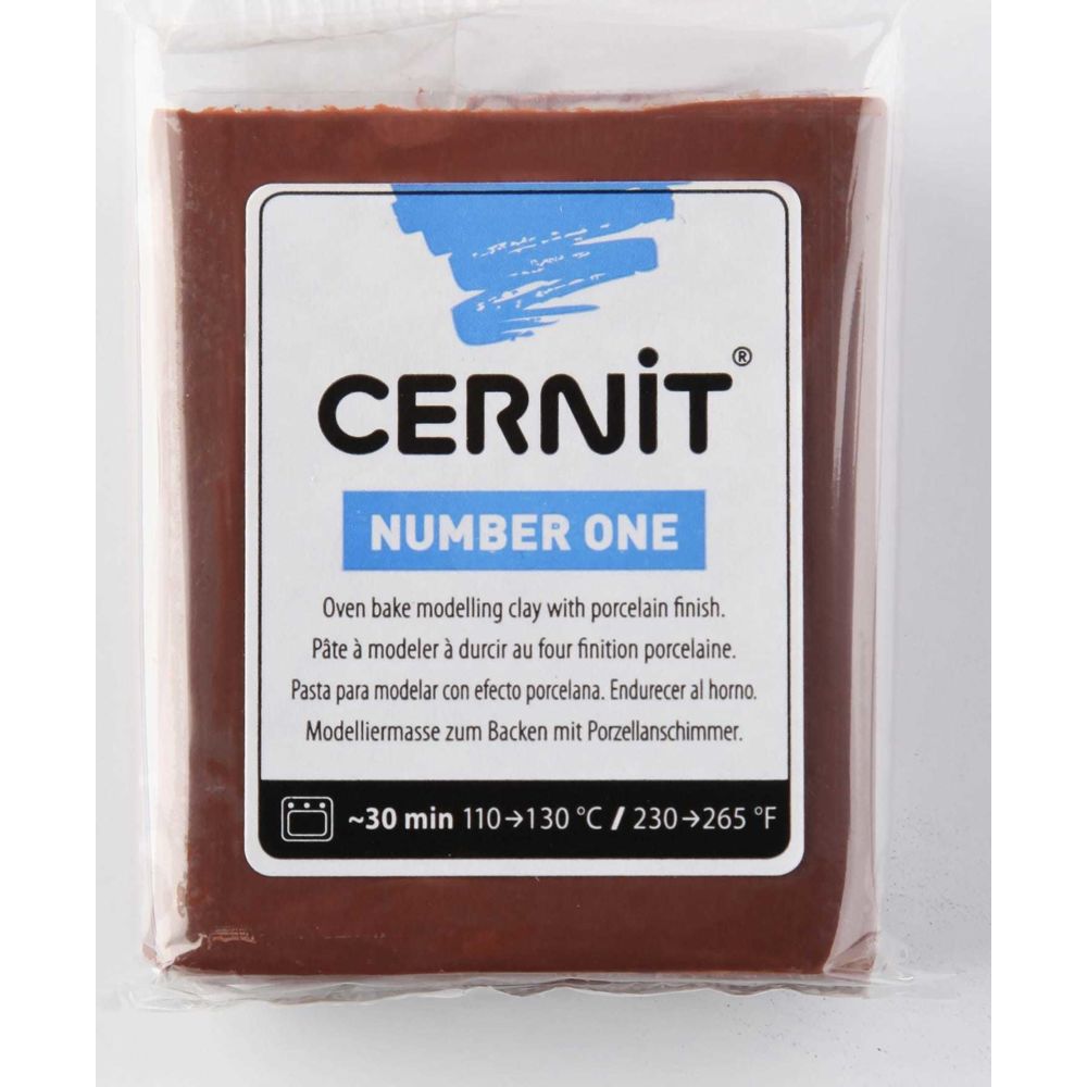 Cernit - Pâte Cernit n°1 56 g Brun chocolat (800) - Cernit - Modelage